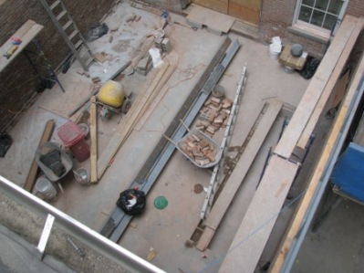 FireHouse New Courtyard Slab Over Excavation